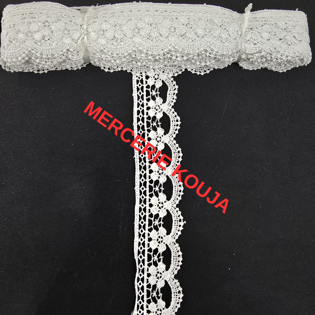 DANTELA POLIESTER LUX TEX 4CM