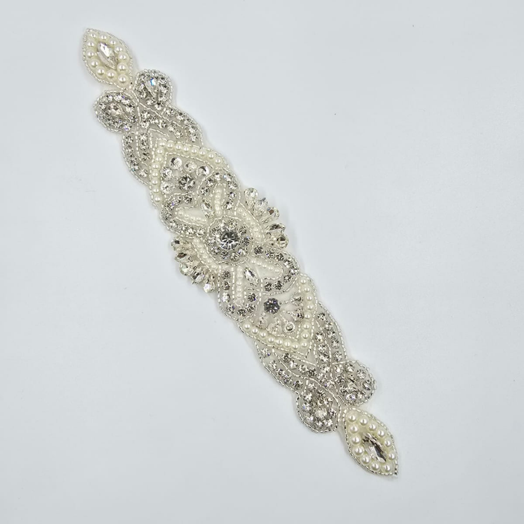 APLICATIE TERMOADEZIVA CU CRISTALE SI MARGELE