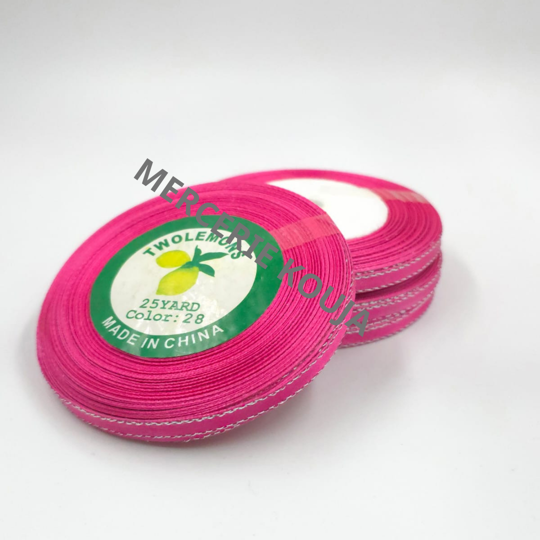 BANDA SATEN CU FIR ARGINTIU LAME