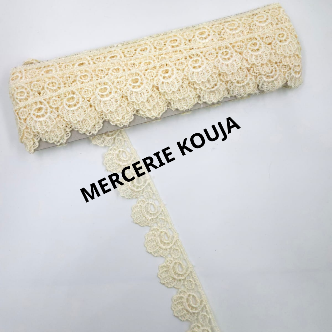 DANTELA POLIESTER LUX TEX 3CM