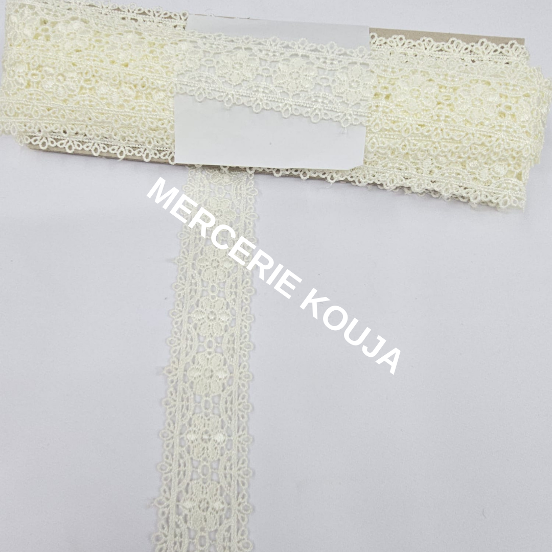 DANTELA POLIESTER LUX TEX 4CM