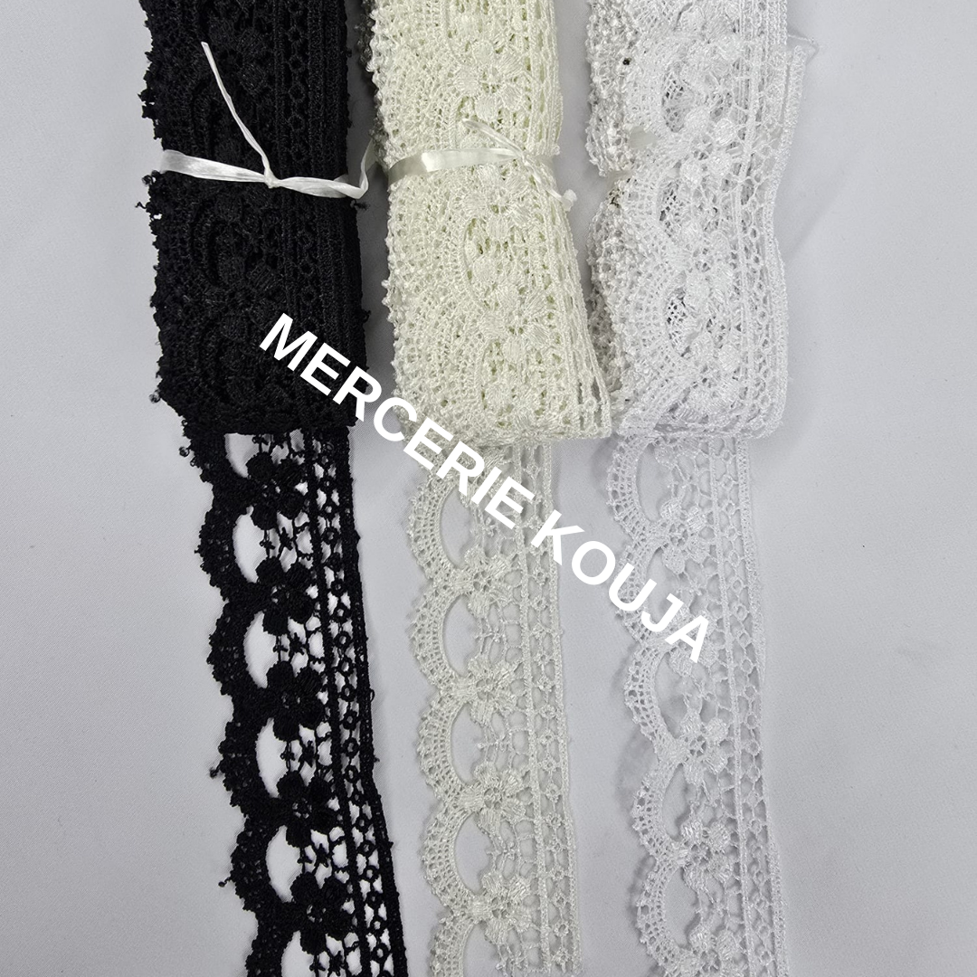 DANTELA POLIESTER LUX TEX 4CM