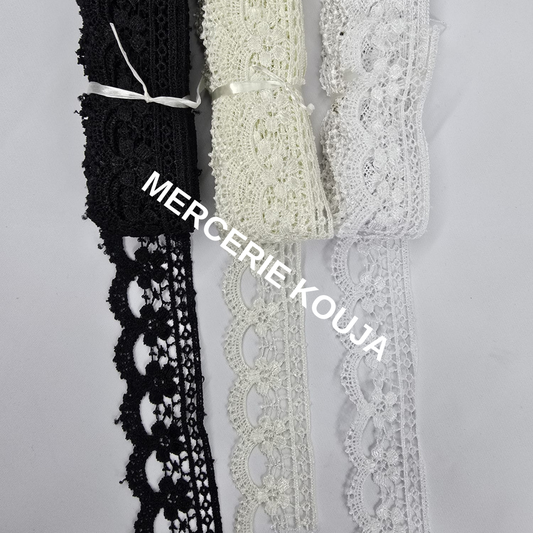 DANTELA POLIESTER LUX TEX 4CM