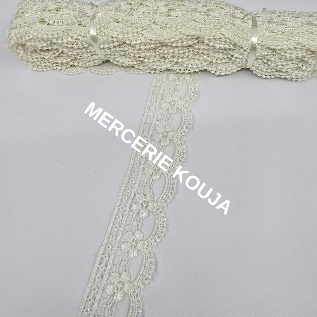 DANTELA POLIESTER LUX TEX 4CM