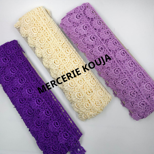 DANTELA POLIESTER LUX TEX 3CM