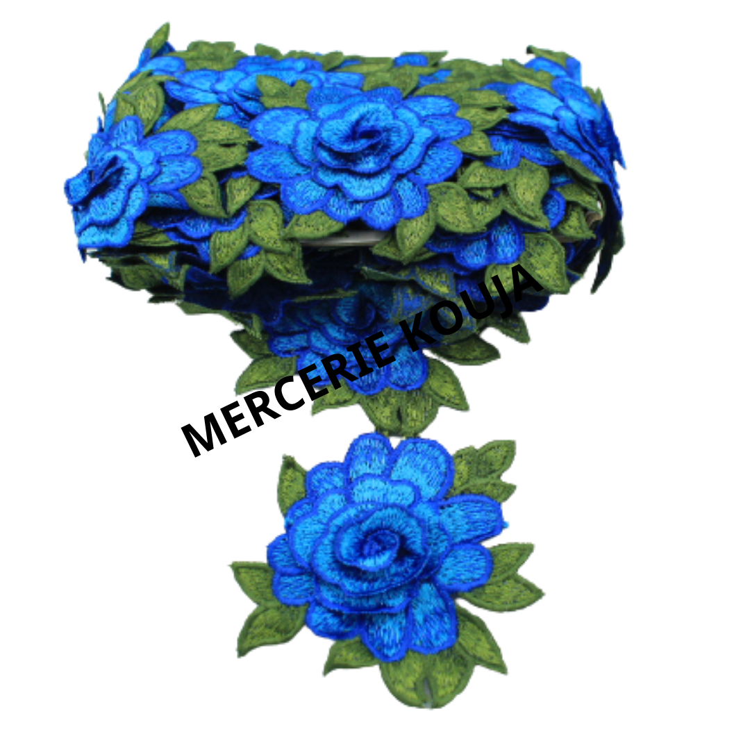 DANTELA POLIESTER MODEL TRANDAFIR 10CM