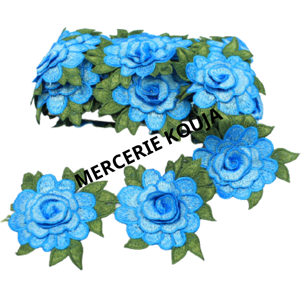 DANTELA POLIESTER MODEL TRANDAFIR 10CM