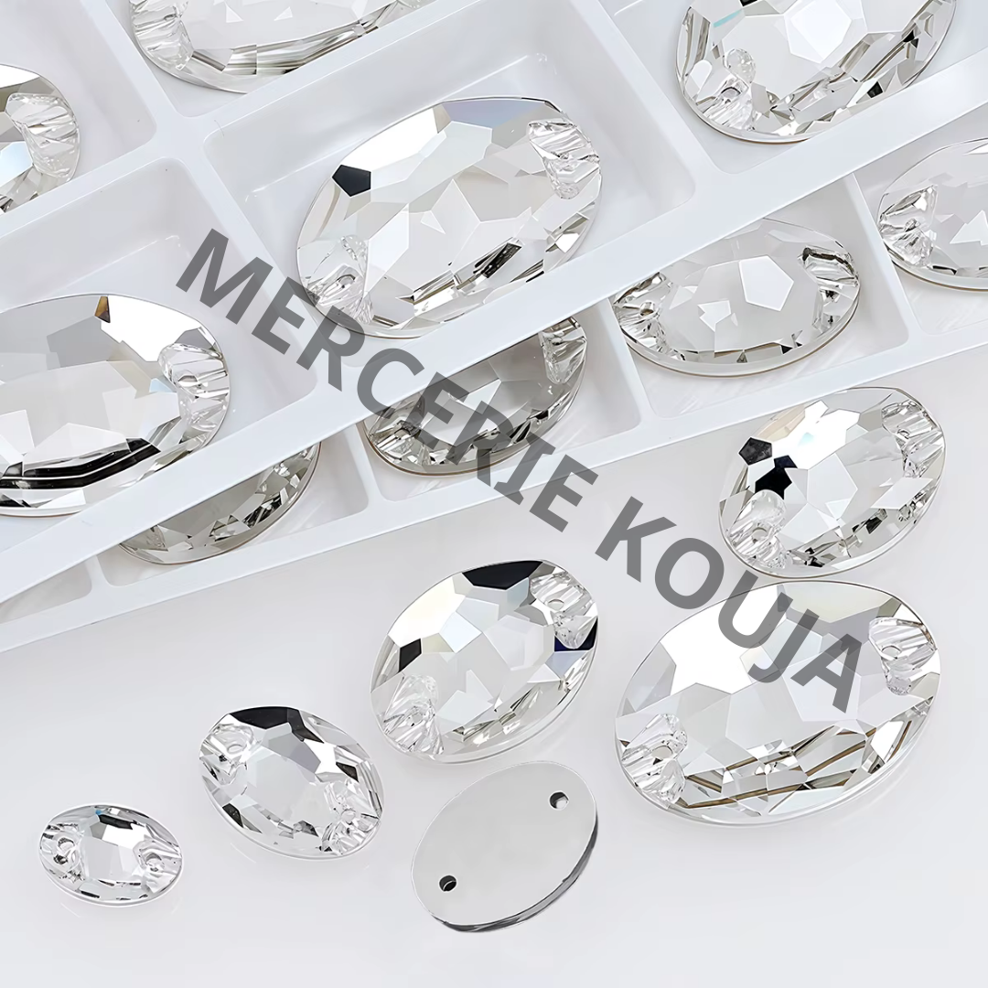 PIETRE DE CUSUT MODEL OVALA DE STICLA