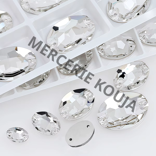 PIETRE DE CUSUT MODEL OVALA DE STICLA