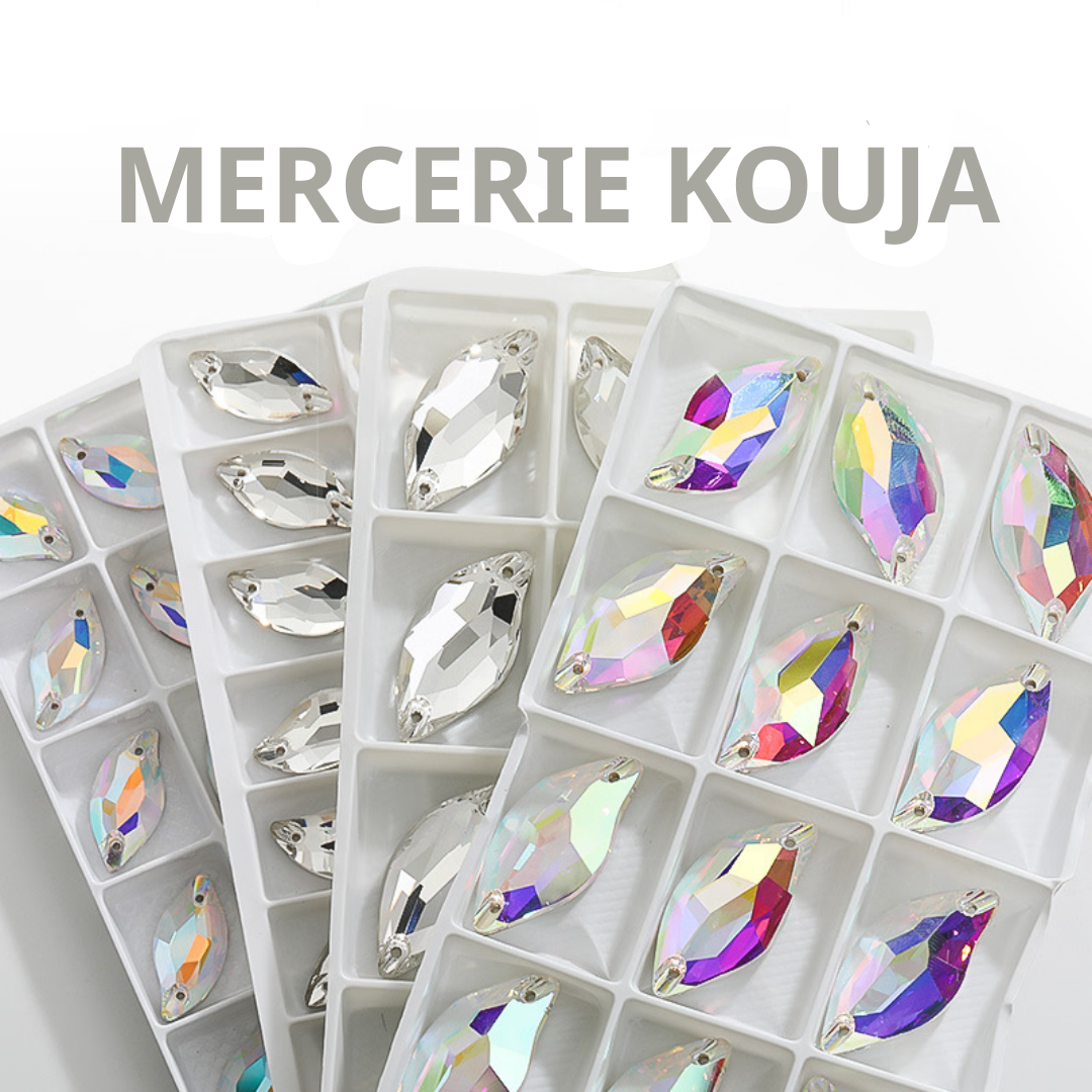 PIETRE DE CUSUT ARGINTIU SI MULTICOLOR DE STICLA