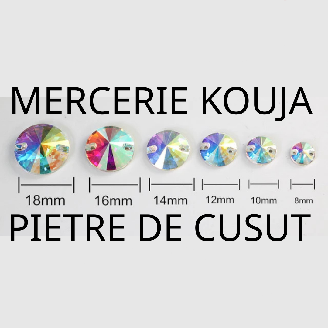 PIETRE DE CUSUT ARGINTII SI MULTICOLOR DE STICLA