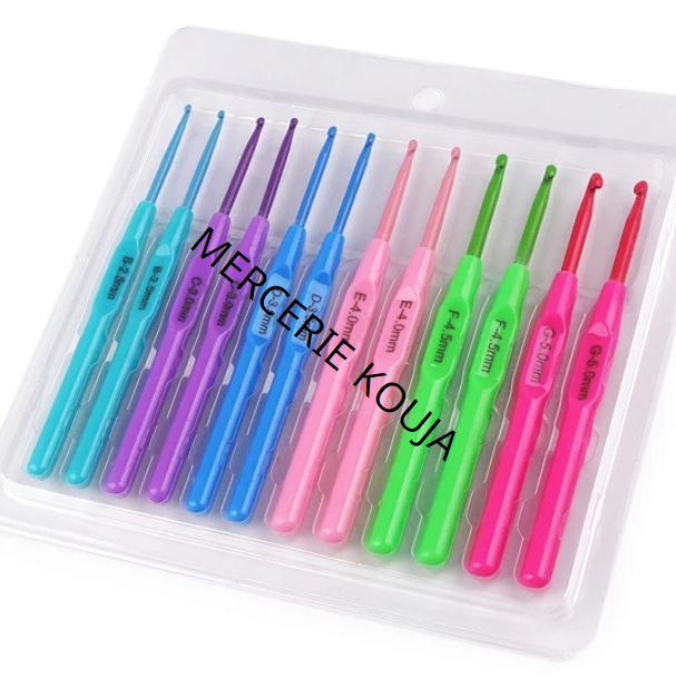 SET CROSETE DE PLASTIC