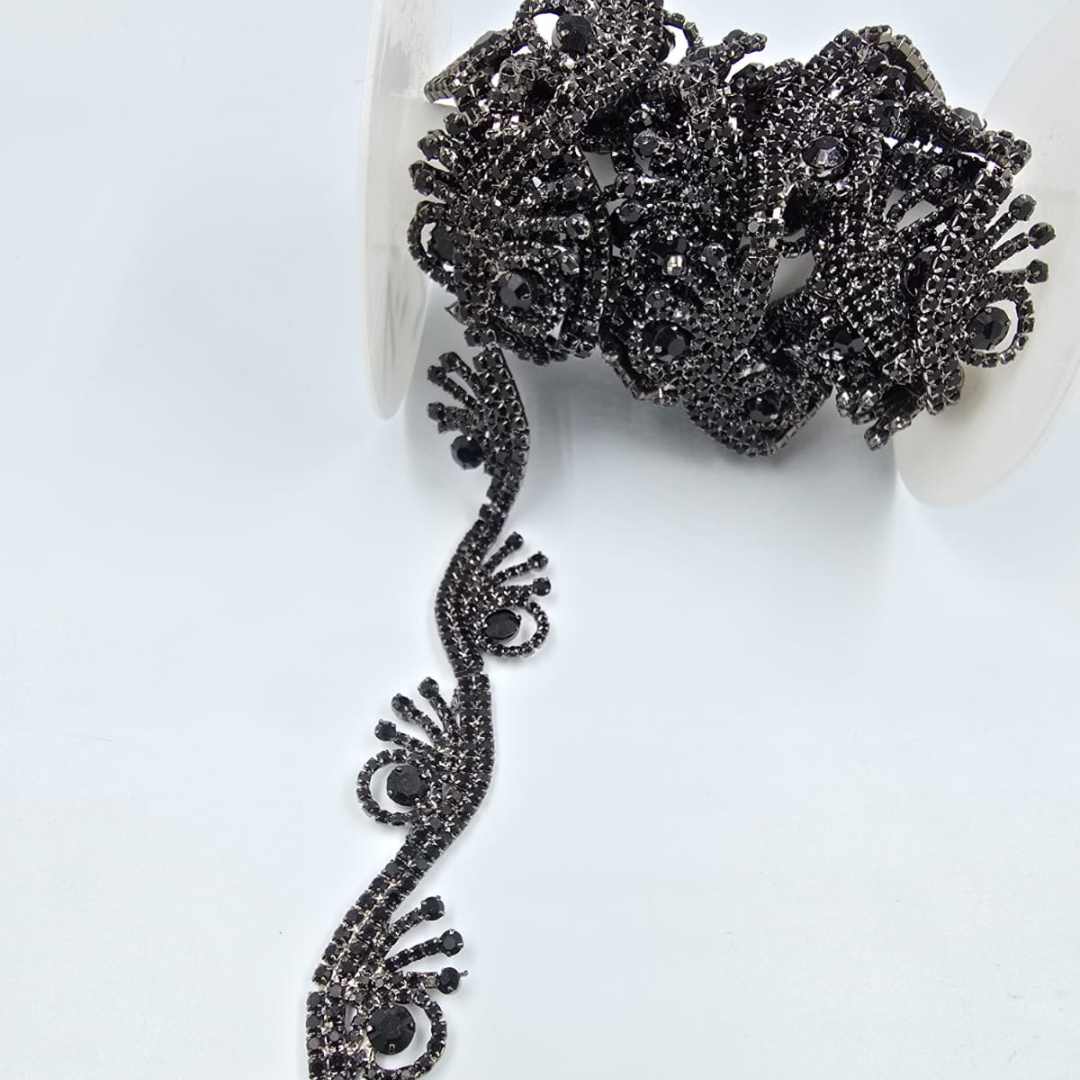 STRAS METAL LA METRU 2CM