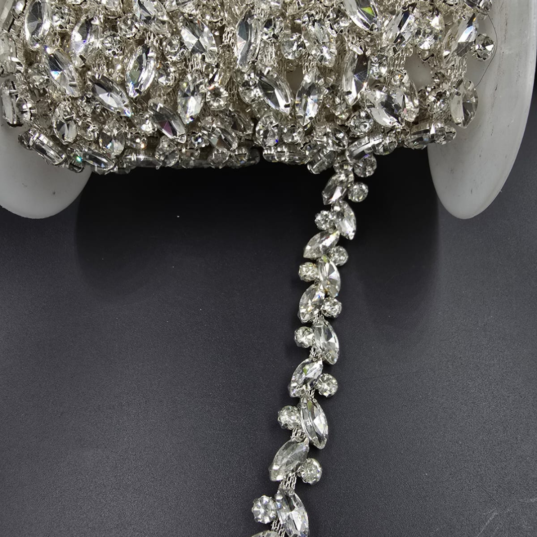 STRAS METAL LA METRU 1,5cm