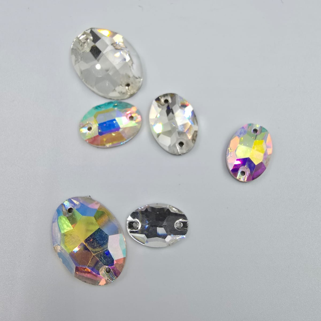 PIETRE DE CUSUT MODEL OVALA DE STICLA