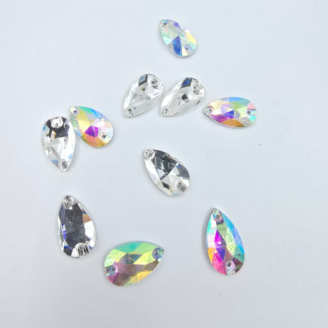 PIETRE DE CUSUT MODEL LACRIMA DE STICLA